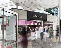 Bus station kiosk