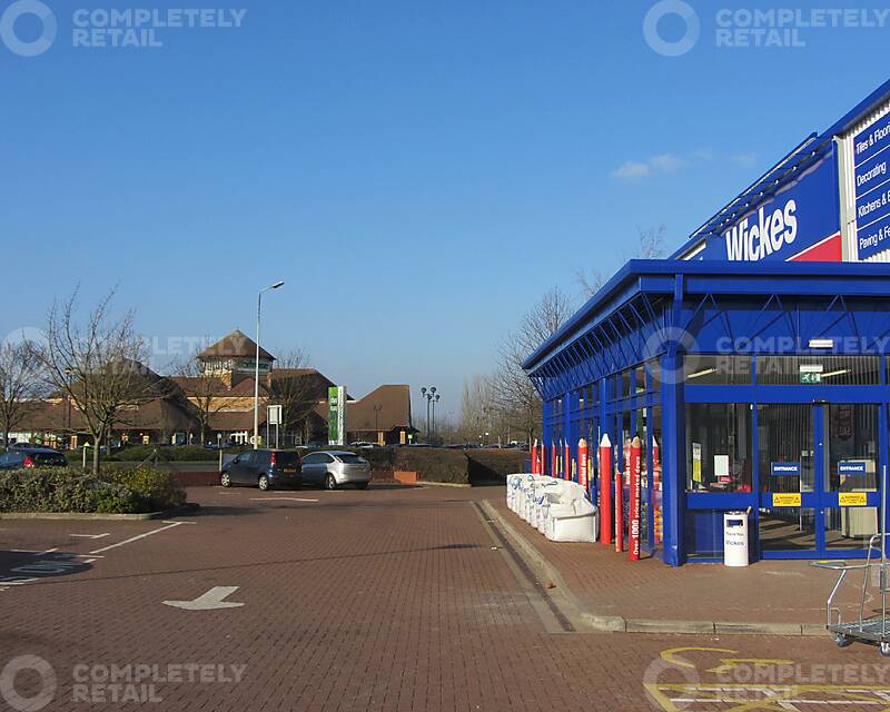 Crown Way Retail Park - showing proximity to Waitrose
