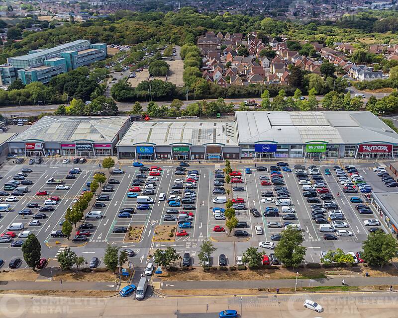 Pipps Hill Retail Park, Aerial