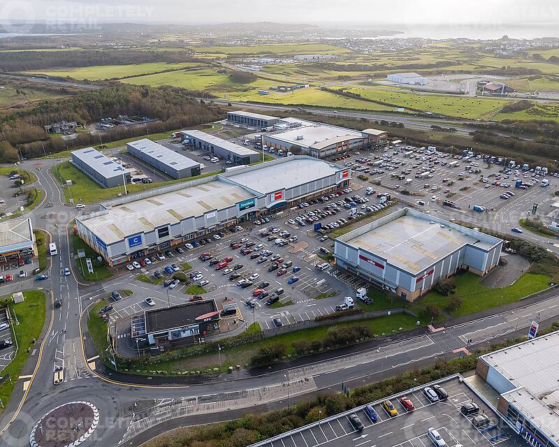 Holyhead Retail Park, Aerial